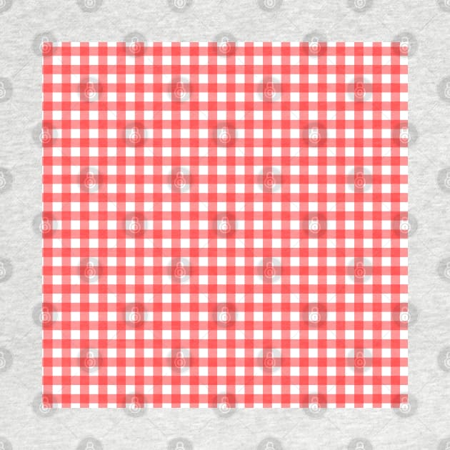 Red Plaid Checkers by mareescatharsis
